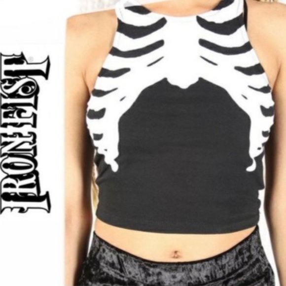 Iron Fist Bone In Crop Tank - Picture 2 of 4